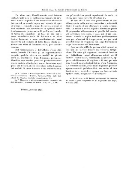 Annali della Scuola d'ingegneria di Padova