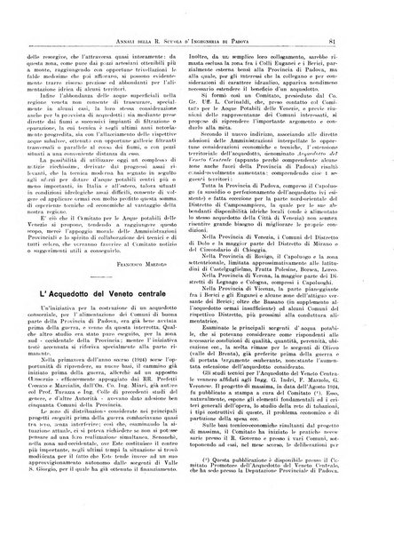 Annali della Scuola d'ingegneria di Padova