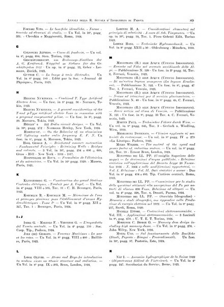 Annali della Scuola d'ingegneria di Padova