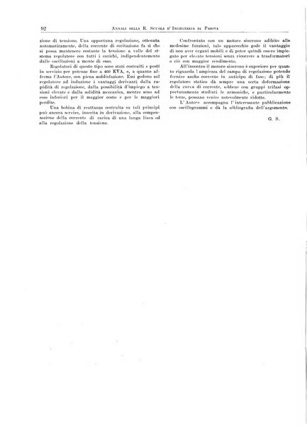 Annali della Scuola d'ingegneria di Padova