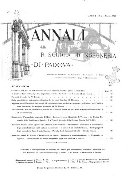 Annali della Scuola d'ingegneria di Padova