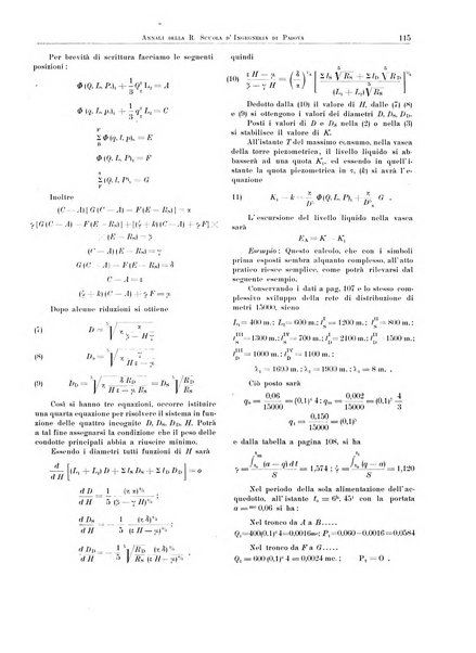 Annali della Scuola d'ingegneria di Padova