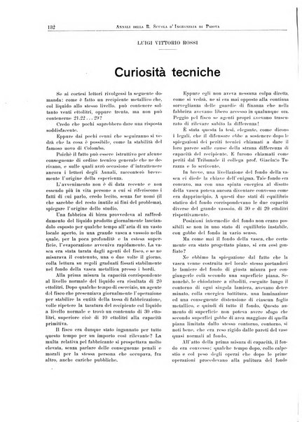 Annali della Scuola d'ingegneria di Padova