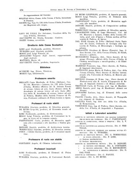 Annali della Scuola d'ingegneria di Padova