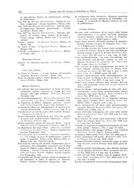 Annali della Scuola d'ingegneria di Padova