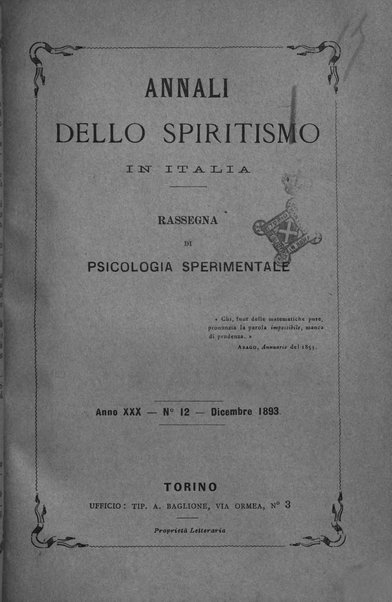 Annali dello spiritismo in Italia