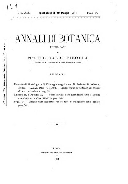 Annali di botanica