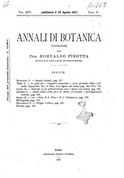 Annali di botanica