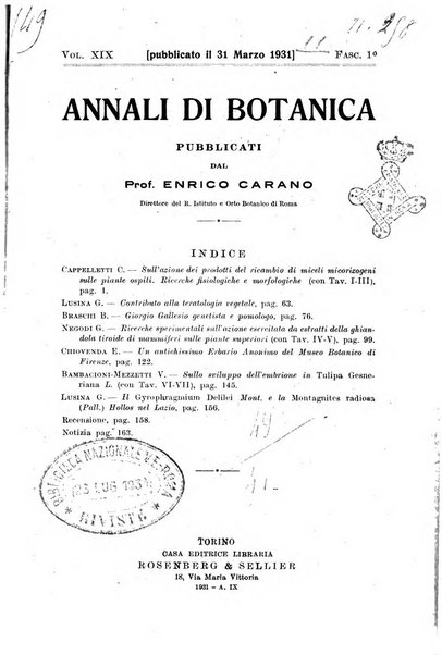 Annali di botanica