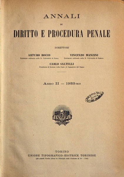 Annali di diritto e procedura penale