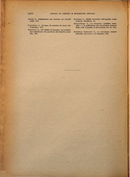 Annali di diritto e procedura penale
