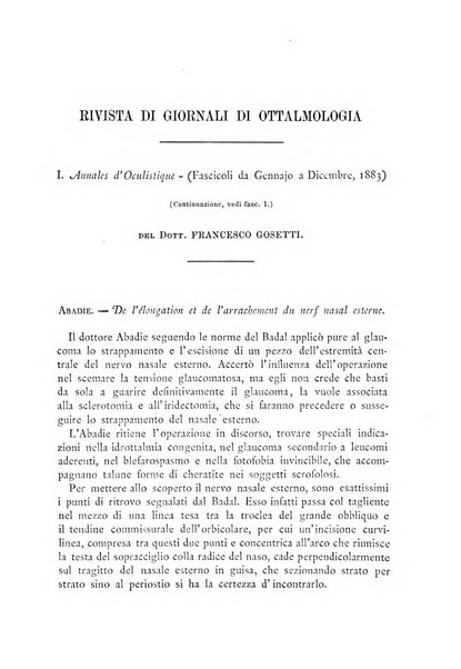 Annali di ottalmologia