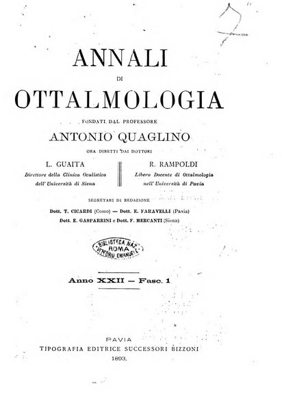 Annali di ottalmologia