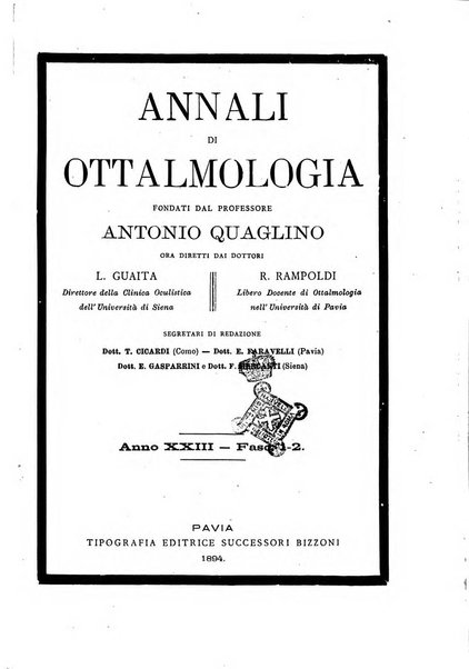 Annali di ottalmologia