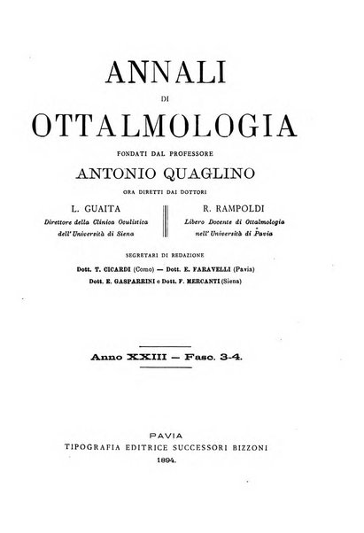 Annali di ottalmologia