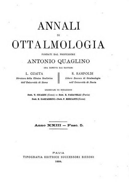 Annali di ottalmologia