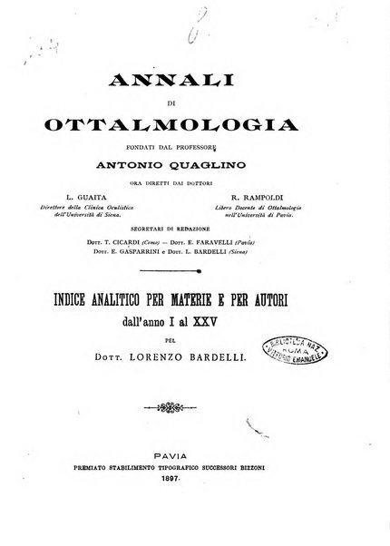 Annali di ottalmologia