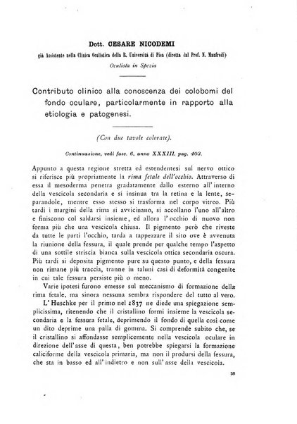 Annali di ottalmologia