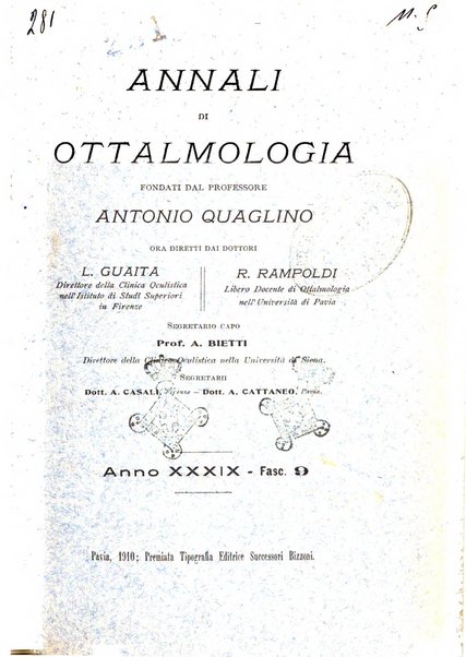 Annali di ottalmologia