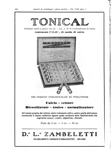 Annali di radiologia e fisica medica