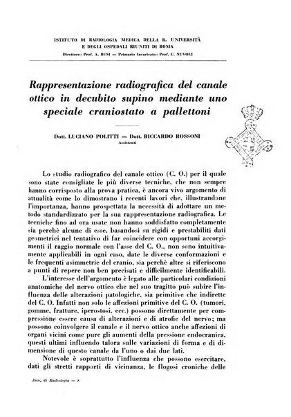 Annali di radiologia e fisica medica