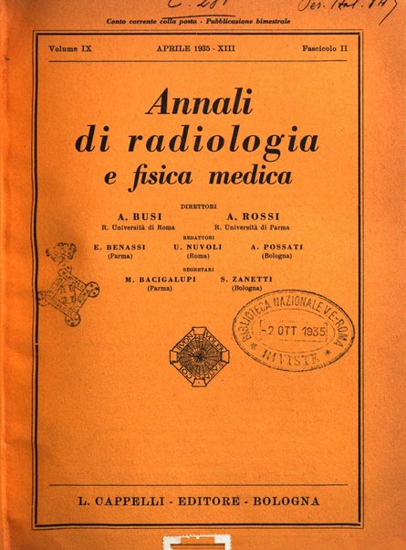 Annali di radiologia e fisica medica