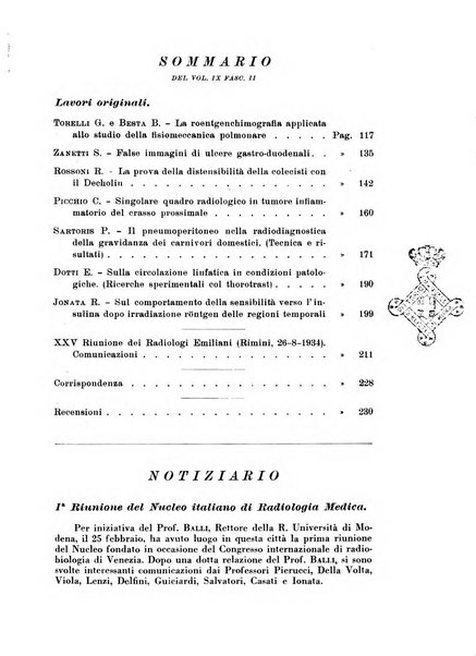 Annali di radiologia e fisica medica