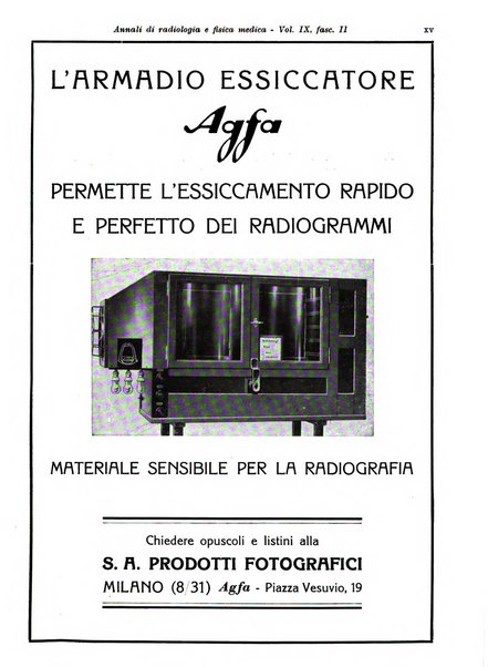 Annali di radiologia e fisica medica