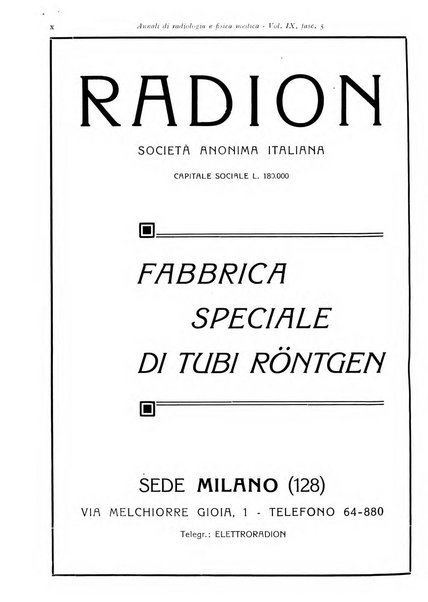 Annali di radiologia e fisica medica