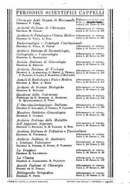 Annali di radiologia e fisica medica