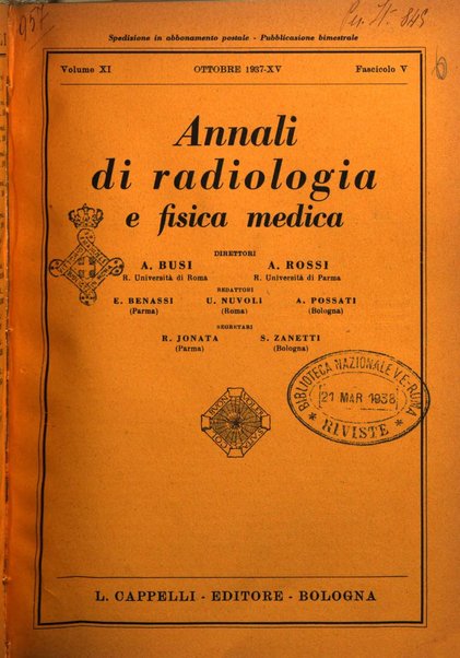 Annali di radiologia e fisica medica