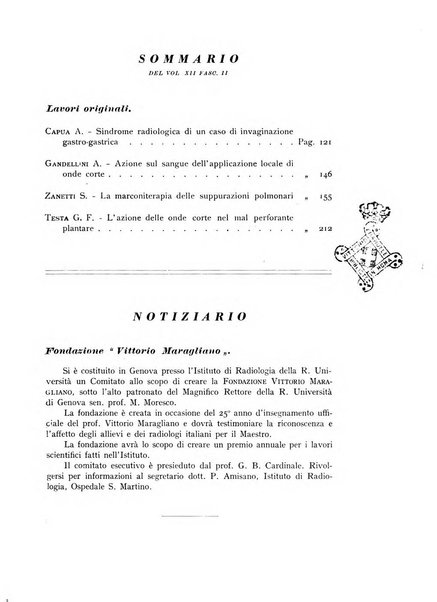 Annali di radiologia e fisica medica