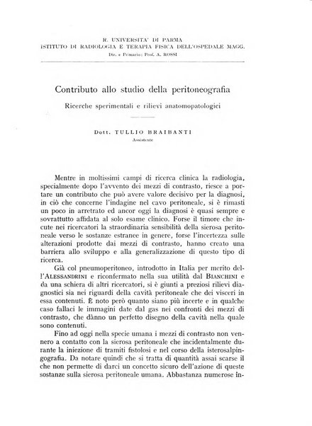 Annali di radiologia e fisica medica