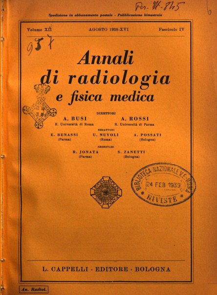 Annali di radiologia e fisica medica