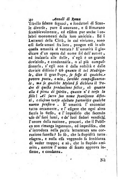 Annali di Roma opera periodica del sig. ab. Michele Mallio