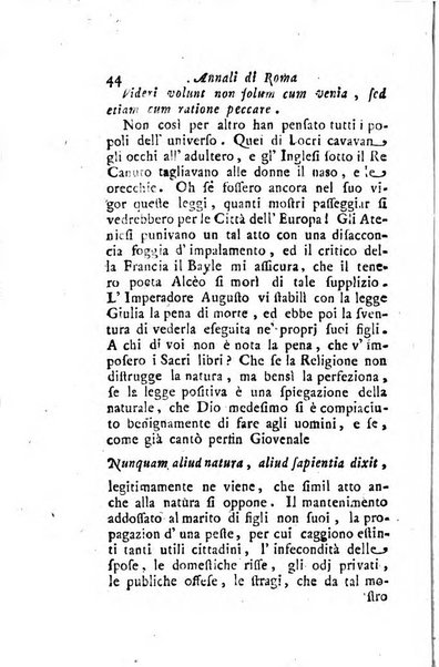 Annali di Roma opera periodica del sig. ab. Michele Mallio