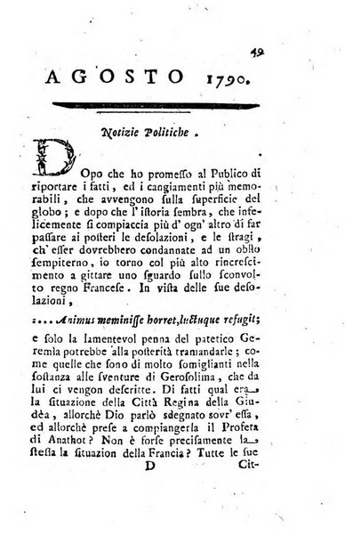 Annali di Roma opera periodica del sig. ab. Michele Mallio