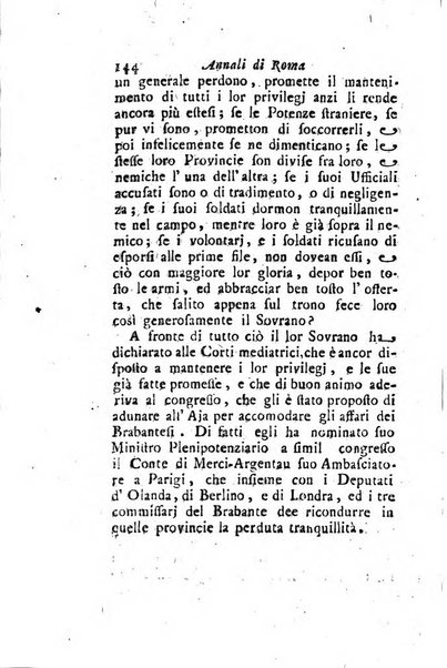 Annali di Roma opera periodica del sig. ab. Michele Mallio