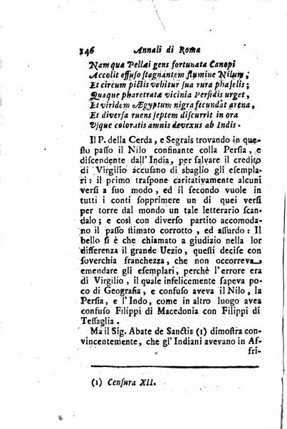 Annali di Roma opera periodica del sig. ab. Michele Mallio