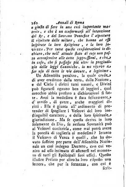 Annali di Roma opera periodica del sig. ab. Michele Mallio