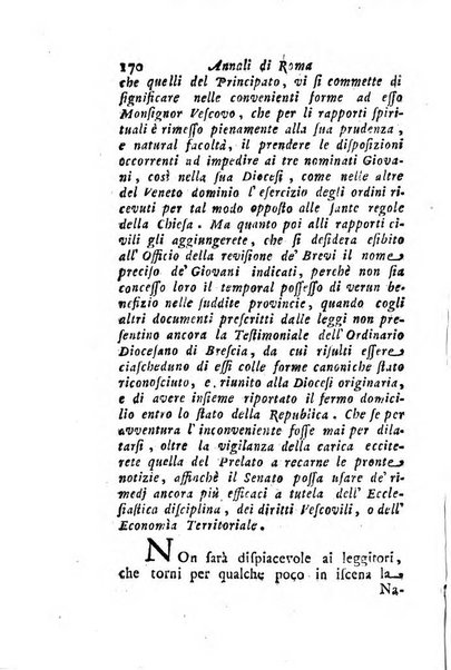 Annali di Roma opera periodica del sig. ab. Michele Mallio