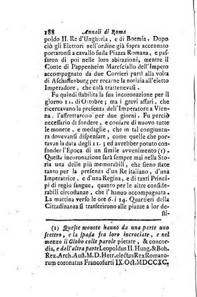 Annali di Roma opera periodica del sig. ab. Michele Mallio