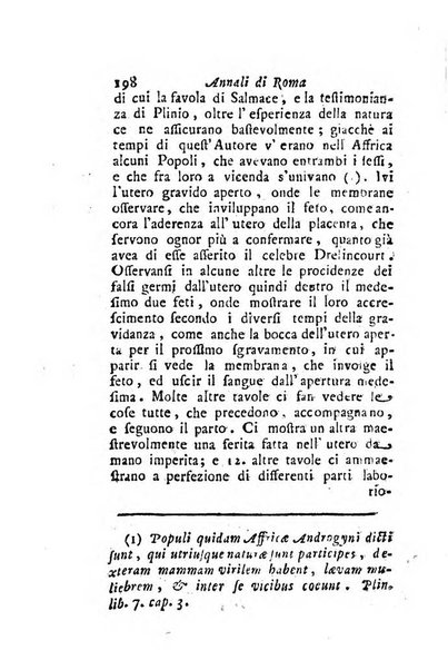 Annali di Roma opera periodica del sig. ab. Michele Mallio