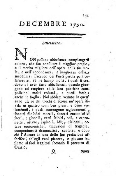 Annali di Roma opera periodica del sig. ab. Michele Mallio