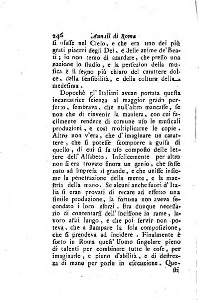 Annali di Roma opera periodica del sig. ab. Michele Mallio