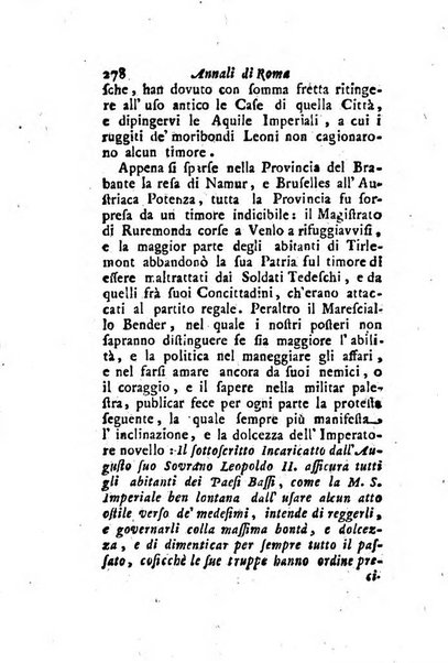 Annali di Roma opera periodica del sig. ab. Michele Mallio