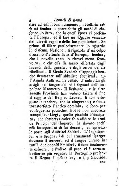 Annali di Roma opera periodica del sig. ab. Michele Mallio