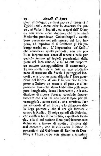 Annali di Roma opera periodica del sig. ab. Michele Mallio