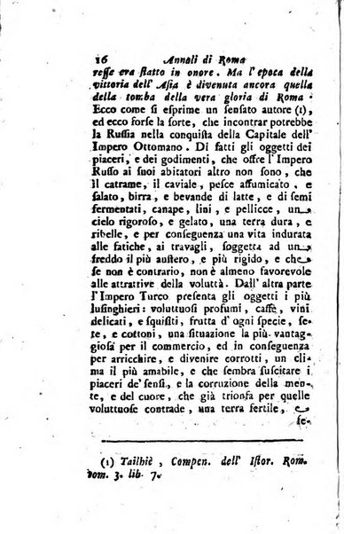 Annali di Roma opera periodica del sig. ab. Michele Mallio