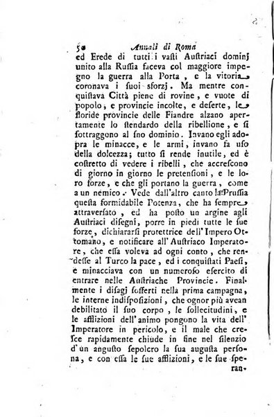 Annali di Roma opera periodica del sig. ab. Michele Mallio